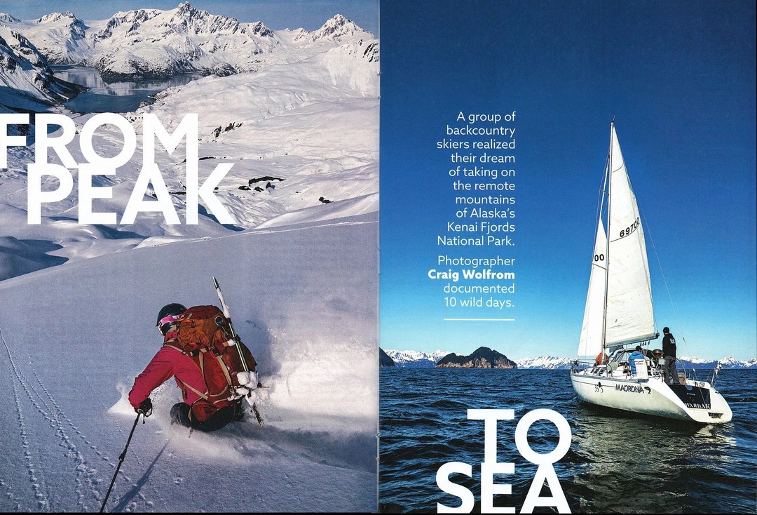 In early April 2022, four friends and I returned from ten amazing days skiing the peaks within Kenai Fjords National Park up in Alaska. I've posted some images from this trip here on @instagram.
The article I wrote about the adventure went to press in the winter of 22/23 in @nationalparksmagazine. I was just recently notified that the article became a finalist in the American Society of Magazine Editor's “National Magazine Awards” @magawards for their