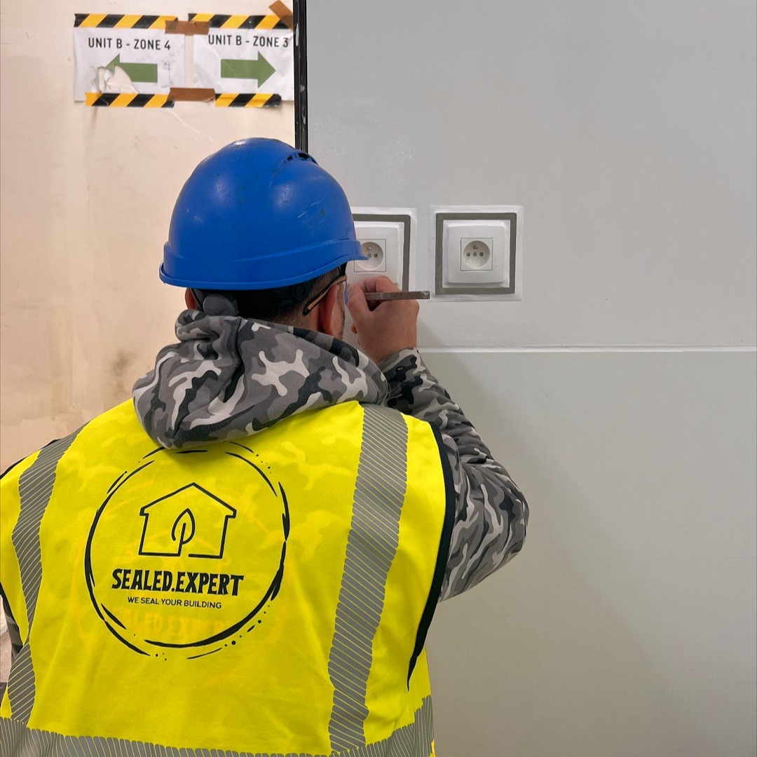 Proper werk in de cleanrooms! Alle mogelijke naden moeten hier worden gedicht. Precisiewerk, een kolfje naar de hand van onze experts. ? #sealedexpert #elastischvoegen #wesealyourbuilding #luchtdichtbouwen