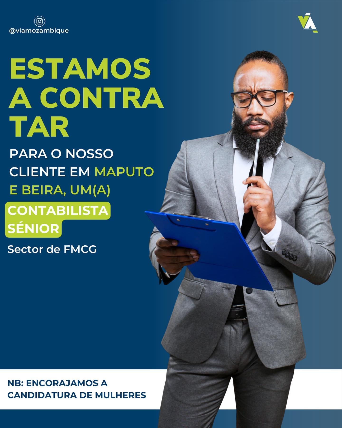 ?Anúncio de vaga
A ViaMozambique está a contratar para o seu cliente em Maputo e Beira, um(a) Contabilista Sénior para actuar na área de FMCG.
Obtenha mais informações nos posts acima…
#vagadeemprego
#maputo
#beira
#mozambique
#contabilista