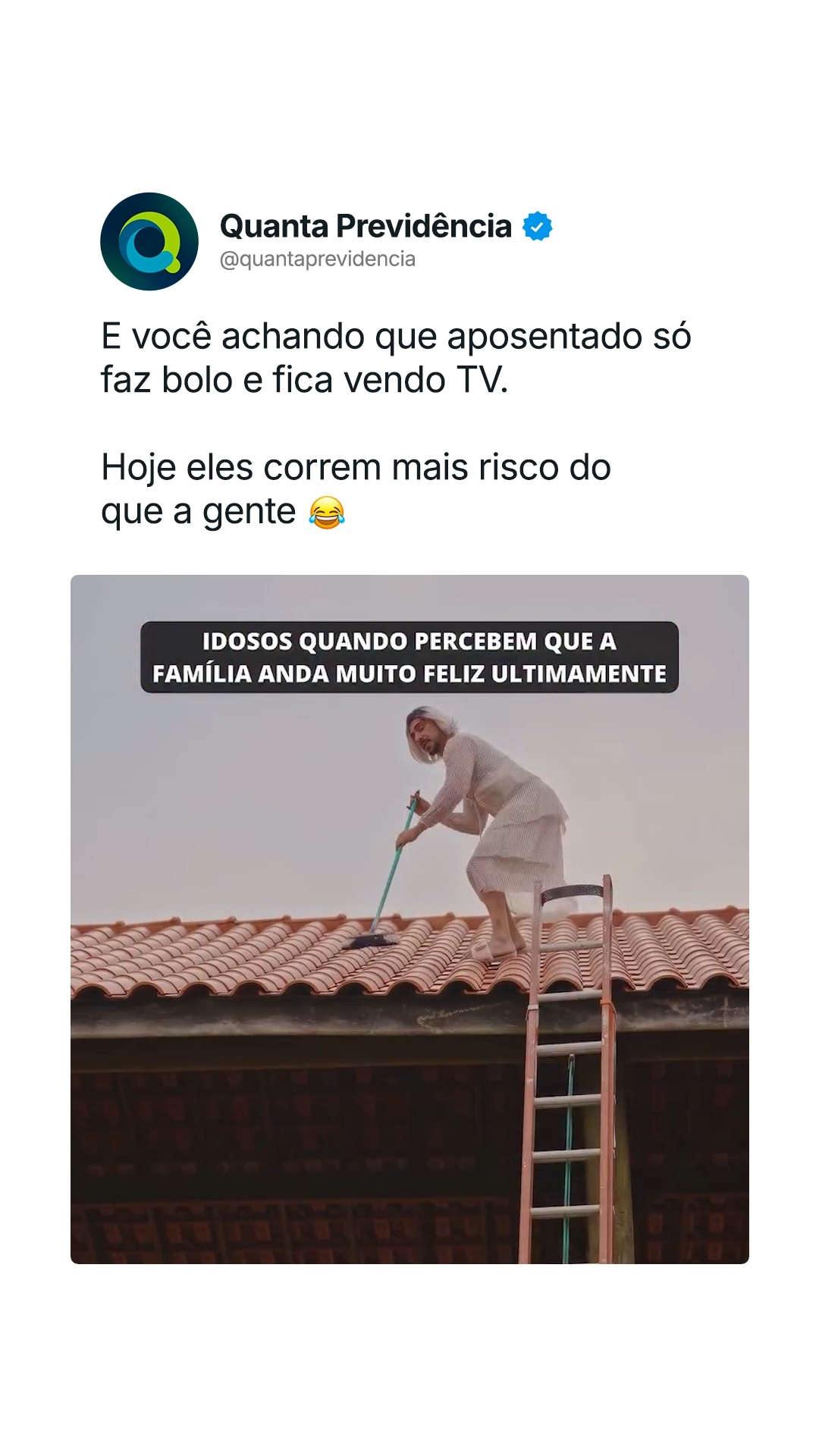 ? Engraçado… até deixar de ser.
Com o passar dos anos, alguns riscos aumentam e nem sempre dá pra prever quando algo pode acontecer.
Por isso, mais do que cuidar do presente, é importante garantir que quem você ama esteja protegido em qualquer cenário. ?
Porque imprevistos acontecem.
Mas a segurança da sua família pode ser planejada.
#QuantaPrevidência #Previdência #PrevidênciaFechada #PrevidênciaCooperativa #CurtaOFuturo