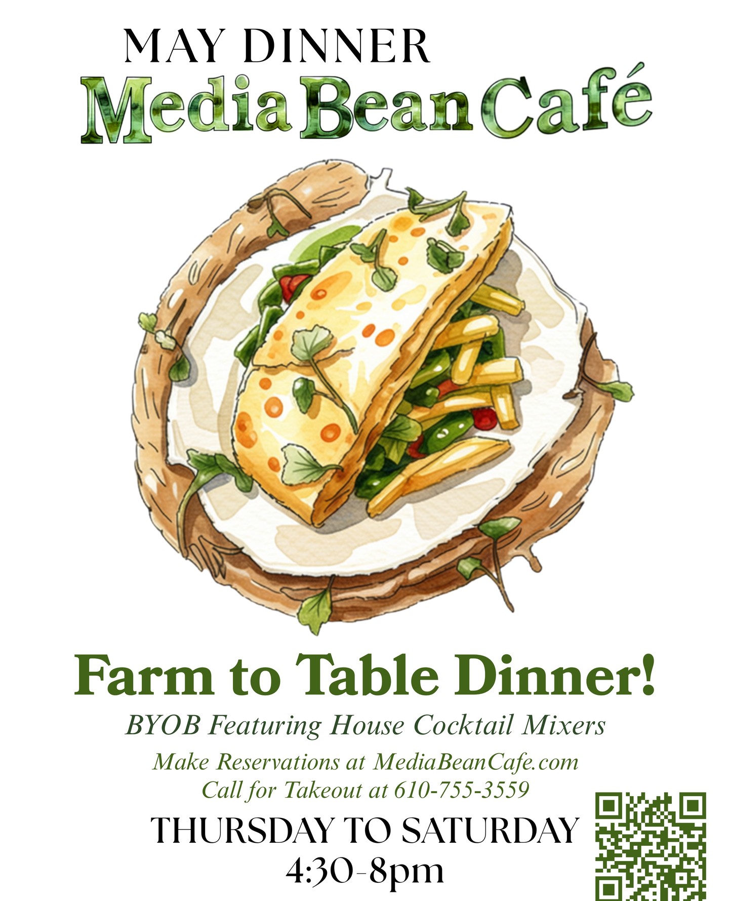 Looking for a good spot for dinner tomorrow? ??️
Make your reservation for dinner now! Thursday- Saturday 4:30-8pm.
Don’t forget, we’re BYOB! Available every day (except Monday), all the time!✨️
#MediaBeanCafe #DinnerInspo #FarmToTable #SeasonalMenu #BYOBdining #FoodieFinds #PhillyFoodScene #DinnerPlans #Foodstagram #InstaFood #EatLocal #SupportLocalEats #CozyDining #DateNightSpots #RestaurantVibes #FoodLovers #NewMenuDrop #SneakPeekMenu #WeekendEats