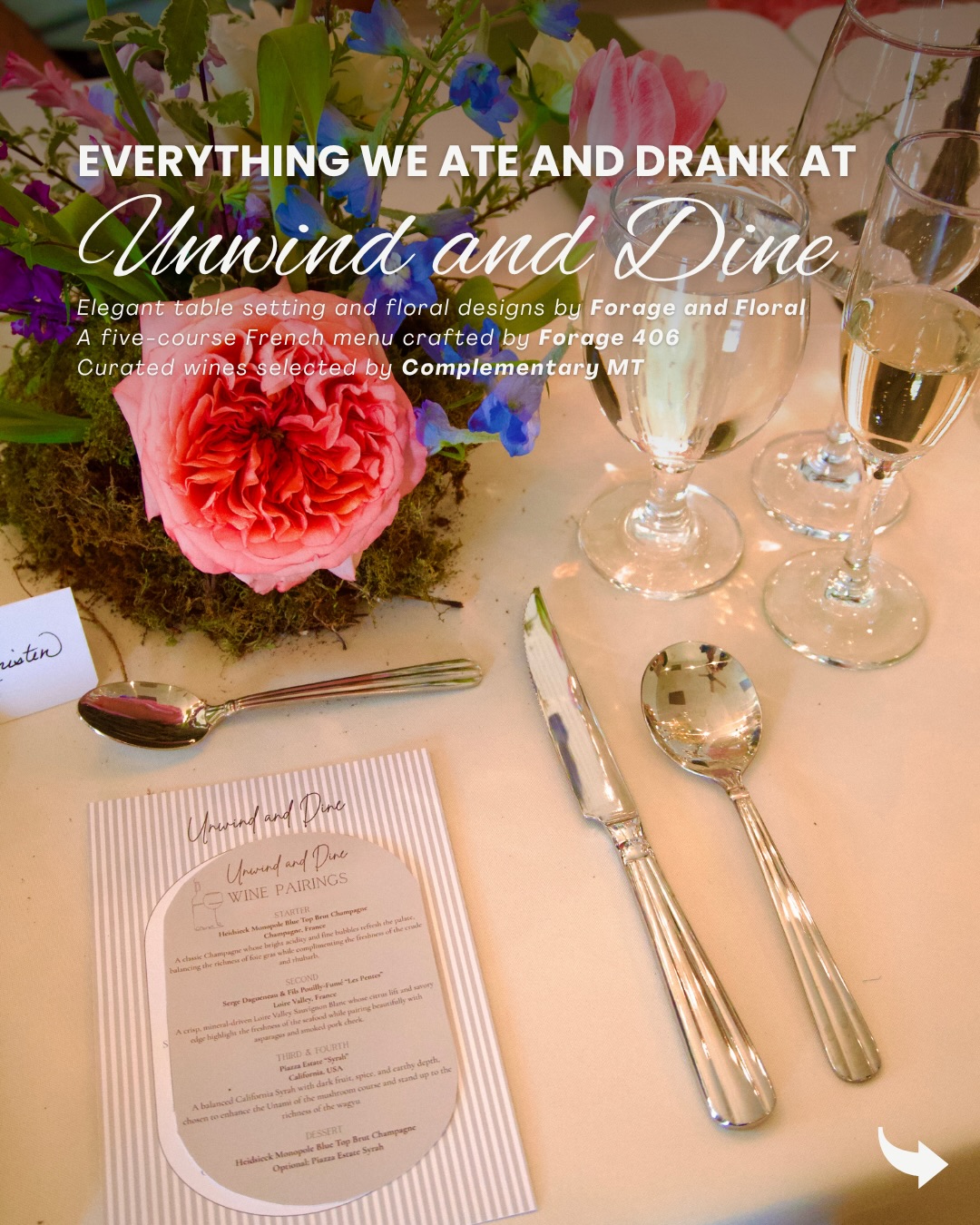 A taste of Unwind & Dine ???✨
Here’s everything we got to try! We’d love to hear your favorites ?
?Columbia Falls, Montana
Book your stay:
? bit.ly/BookNFR
?(406) 862-7740
Plan your event with us:
✉️ events@northfortyresort.com
?(406) 405-1616
#NorthFortyResort #SnowberryCenter #DinnerParty #CabinLife