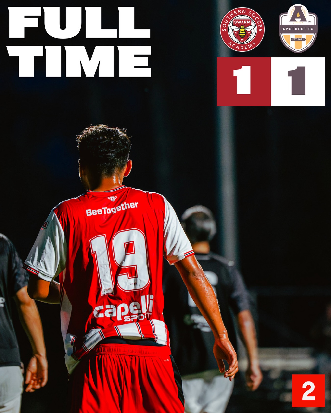Points shared ? @apotheosfc
The Swarm open their campaign with a point at home against local rivals Apotheos FC. A dominant performance and a team ready to keep moving forward!