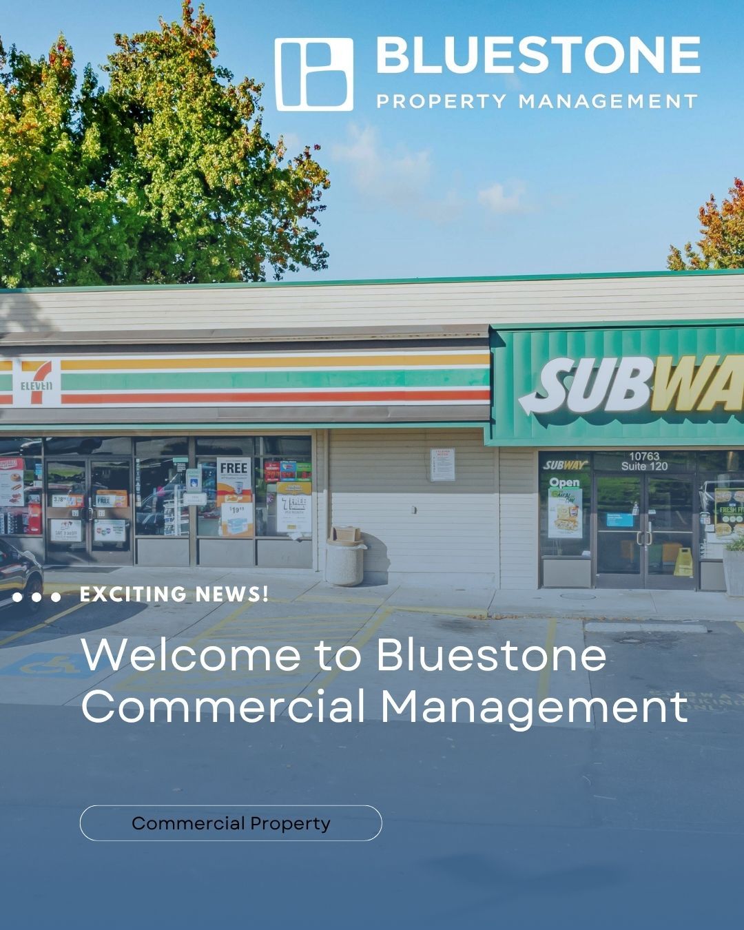 We're excited to announce that a new retail center has joined our commercial property management portfolio.
From neighborhood retail centers and office buildings to industrial properties, multifamily communities, and homeowners associations, we take pride in managing a diverse range of properties throughout the region. Whether a property is large or small, every client receives the same commitment to exceptional service, financial transparency, and operational excellence.
Our team understands that strong accounting practices are the foundation of successful property management. Through accurate financial reporting, detailed budgeting, and diligent oversight, we help property owners protect and maximize the value of their investments.
We appreciate the trust our clients place in us and look forward to supporting the continued success of this newest addition to our portfolio.
#CommercialPropertyManagement #RetailPropertyManagement #PropertyManagement #CommercialRealEstate #AssetManagement #RetailCenter #PropertyOperations