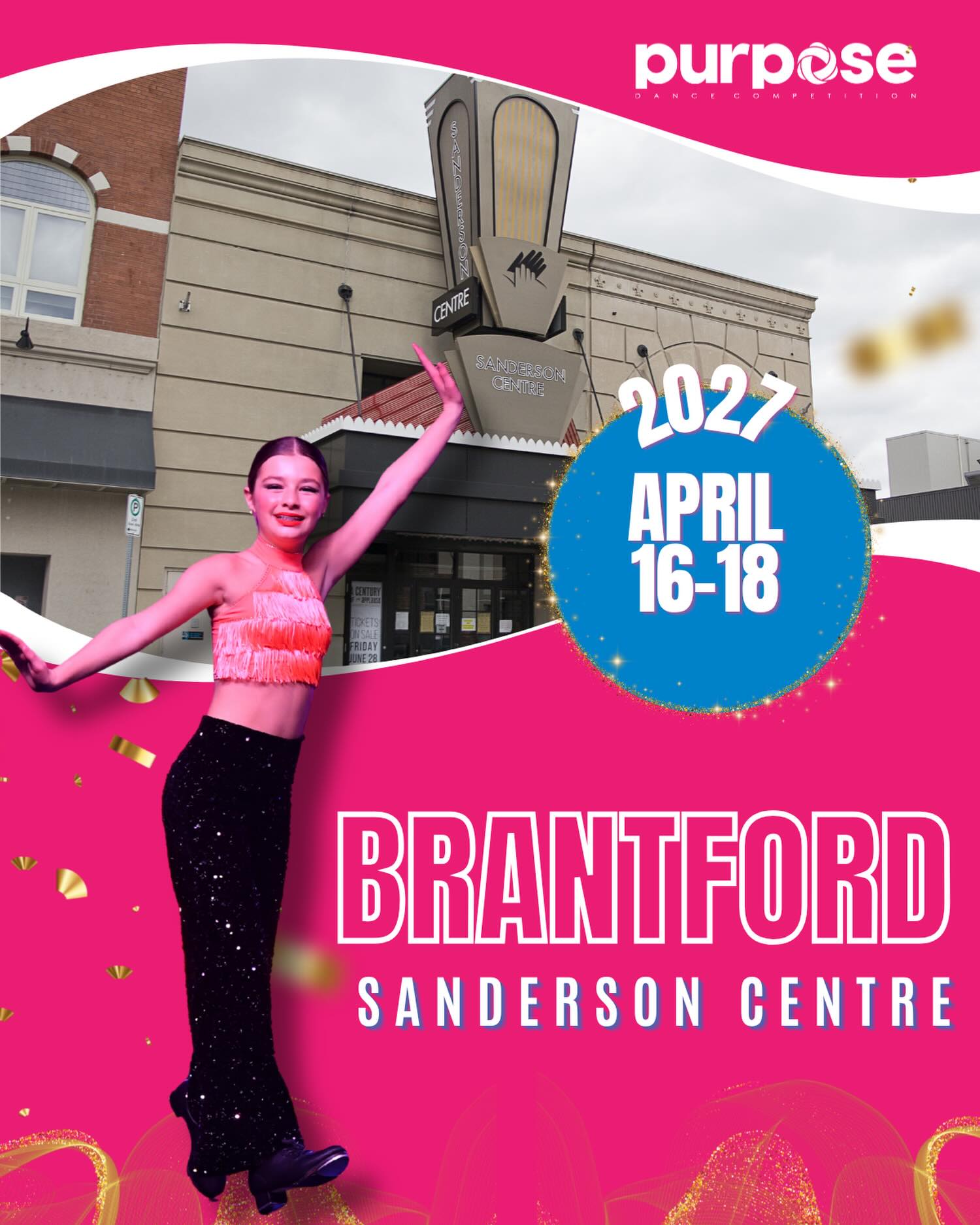 PURPOSE BRANTFORD?? You can catch us at the beautiful Sanderson Centre from April 16-18, 2027 & this is one event you won’t want to miss!?✨ Here are just a few reasons why we love this incredible facility??
⭐Stunning heritage theatre!
⭐Spacious stage & auditorium!
⭐On-site concessions!
⭐Close proximity to restaurants & hotels!
DM us or email us at info@purposedance.ca to lock in your spot!? We can’t wait to hear from you! ?
.
.
.
.
“THE COMPLETE COMPETITION EXPERIENCE”?✨
? info@purposedance.ca
? www.purposedance.ca
.
.
.
.
#purposedancecompetition #dance #danceOntario #danceCanada #London Brantford Hamilton Brampton Vaughan dancecompetition Ontario Canada dancewithpurpose 2027 dancecomp compszn 2027dance purposedance2027 thecompletecompetitionexperience