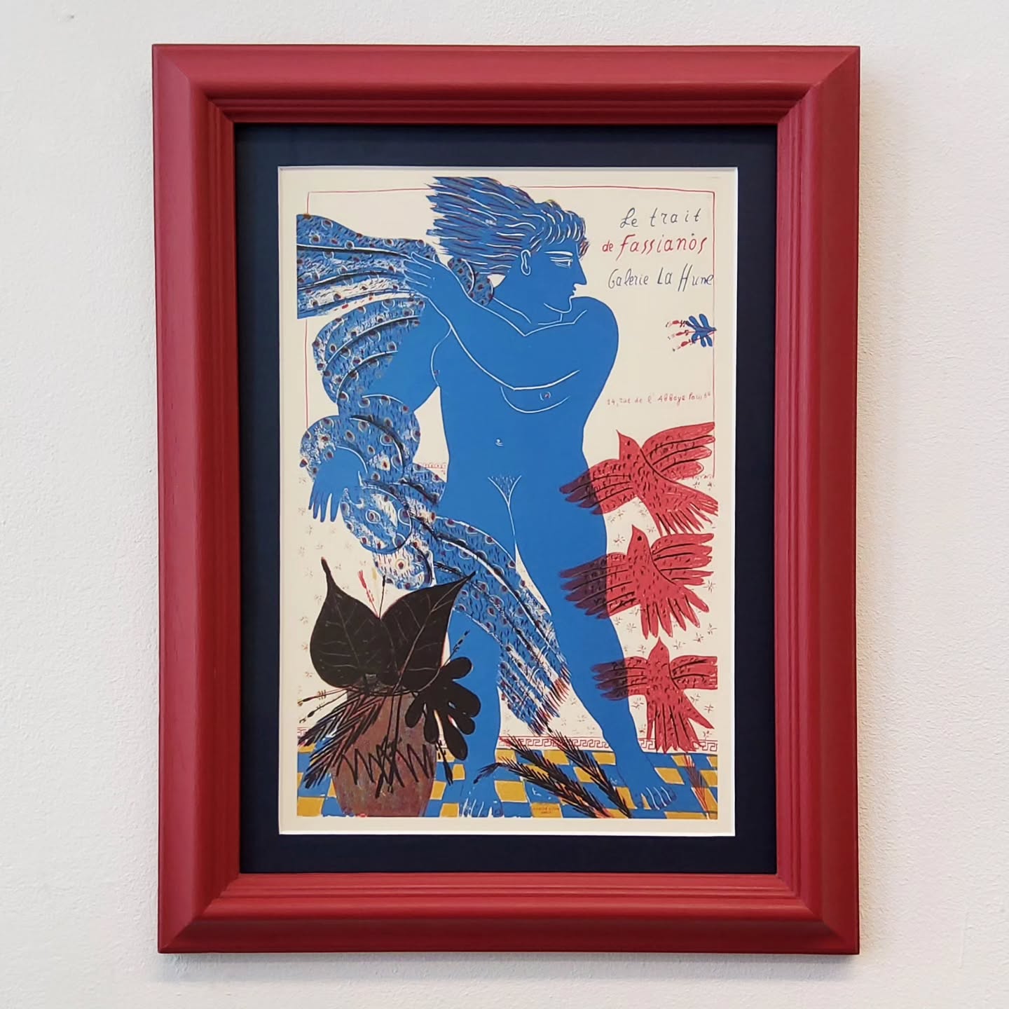 Le Trait de Fassianos by @alekosfassianos sleekly mounted in a bold handpainted red frame ?
#westlondonframers #artprints #alekosfassianos #handfinishedframe #customframinglondon