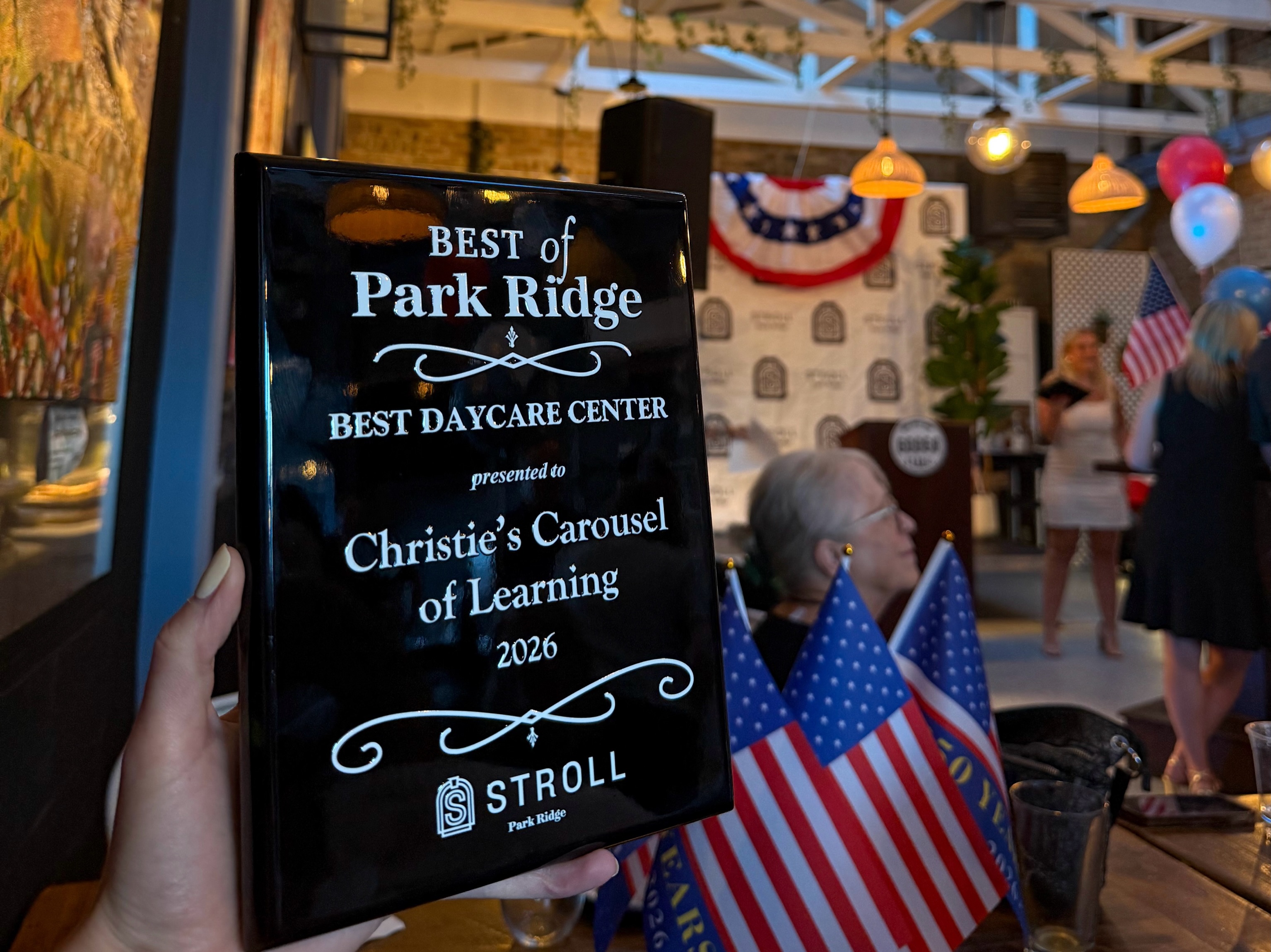 ? BEST DAYCARE CENTER WINNERS! ?
What an honor!
Thank you to @strollparkridge for an amazing event and to everyone who voted for Christie’s. We are beyond grateful for the support of our families, staff, and community. ?
Congratulations to all of the incredible winners and finalists. We are proud to celebrate alongside so many amazing local businesses and organizations! ❤️??
#christiescarousel #parkridge #strollparkridge