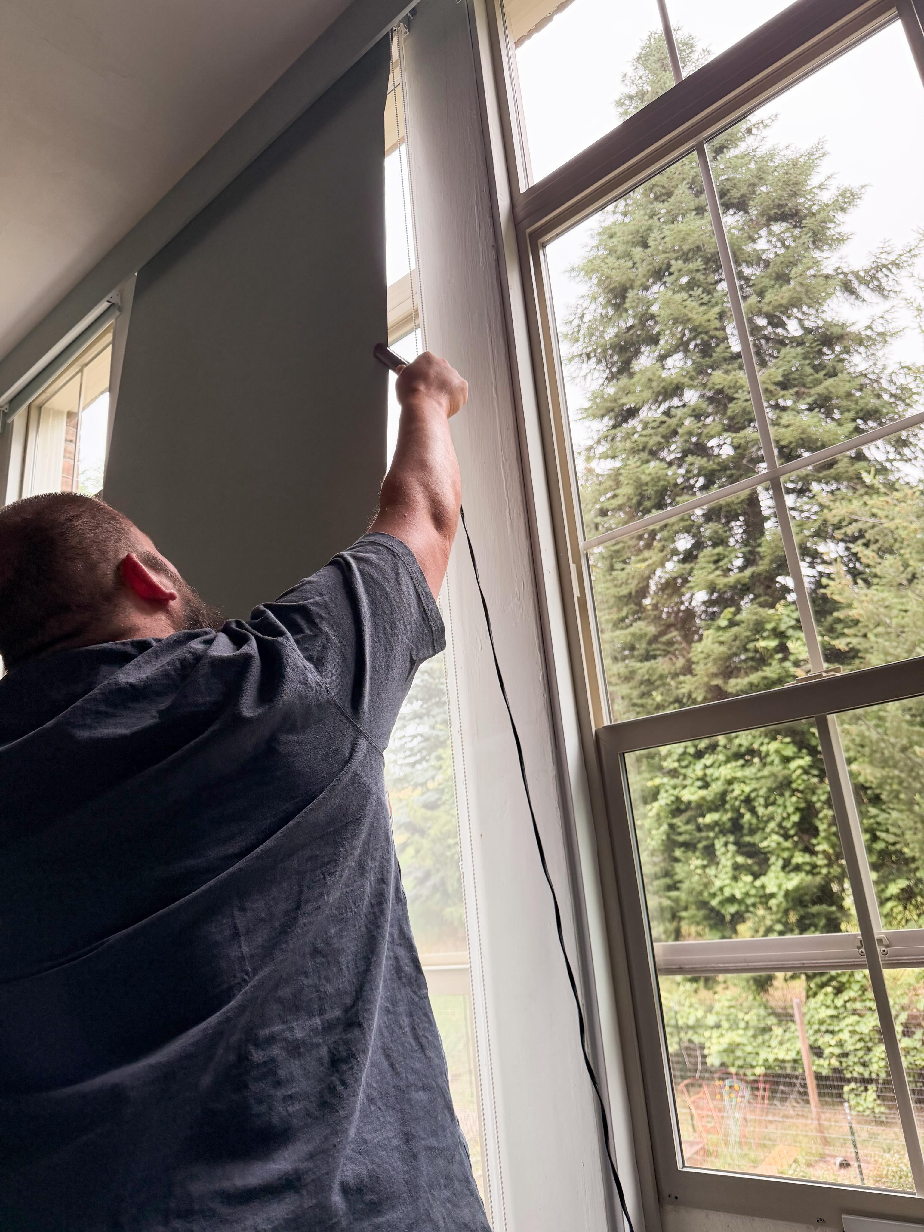 Most people use a hair straightener for hair.
Eric uses one to fix curtains.
Running a historic bed & breakfast means getting creative sometimes. When a curtain needed a little help before guests arrived, my husband didn’t see a problem—he saw a solution. Out came the hair straightener, and just like that, those stubborn wrinkles didn’t stand a chance.
He’s the guy who fixes what breaks, builds what we dream up, and somehow always finds a way to make things work. Whether it’s repairing a century-old schoolhouse, helping a guest, or giving curtains a salon-quality makeover, he’s all in.
The truth is, behind every cozy stay at Northside School Bed & Breakfast is a whole lot of Eric magic.
Today: Curtain Stylist.
Tomorrow: Carpenter, plumber, electrician, groundskeeper, and professional problem solver.
And somehow he makes it all look easy.
#TheEricEffect #BandBLife #HistoricSchoolhouse #NorthsideSchoolBB #SmallBusinessLife
