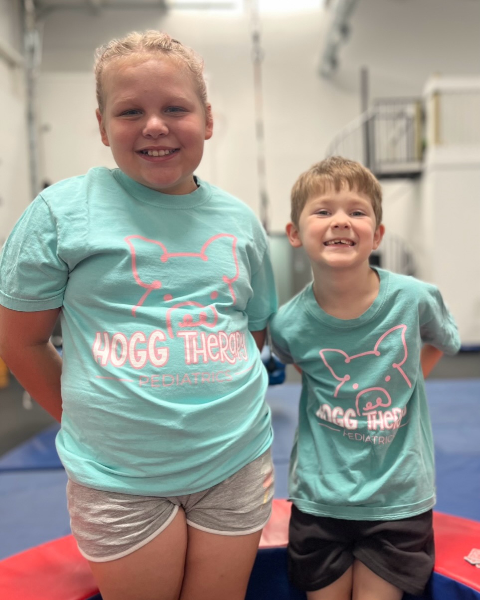 Does your kiddo want to rep HTP with a cool shirt?! ? We have a limited supply of teal or light pink logo shirts for a suggested donation of $5 each available so your kiddo can show their HTP support anywhere!! ? Link to order form is in our bio! #hoggtherapypediatrics