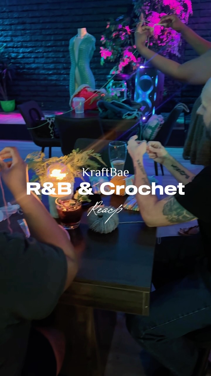 What a successful and fun event! Thank you for hosting the first ever @kraftbaenae R&B and crochet lesson at Downside Up! Get your tickets now for the next one on July 26th from 12pm-2:30pm❤️ ? ?