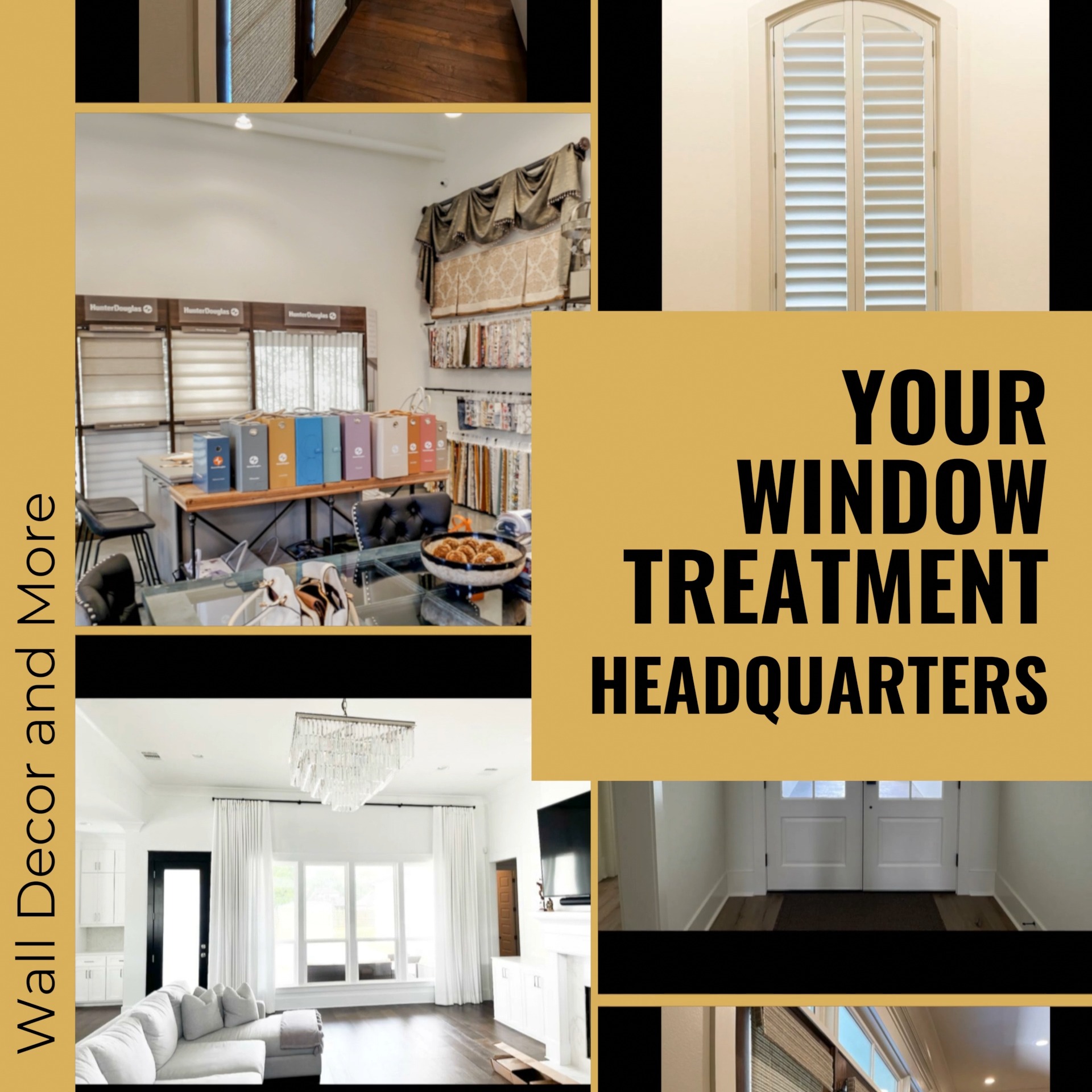 Your Window Treatment Headquarters for St. George, Baton Rouge, and Prairieville! Come see us at the showroom.