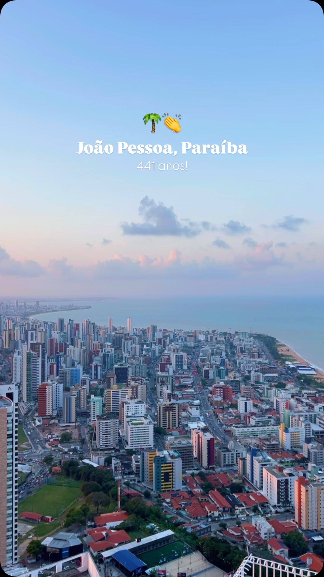 Parabéns, João Pessoa! 441 anos de história e beleza! ?✨
Não é à toa que é a cidade mais queridinha do Brasil! ?
#VempraJoaoPessoa #JoaoPessoa #Paraiba #Nordeste