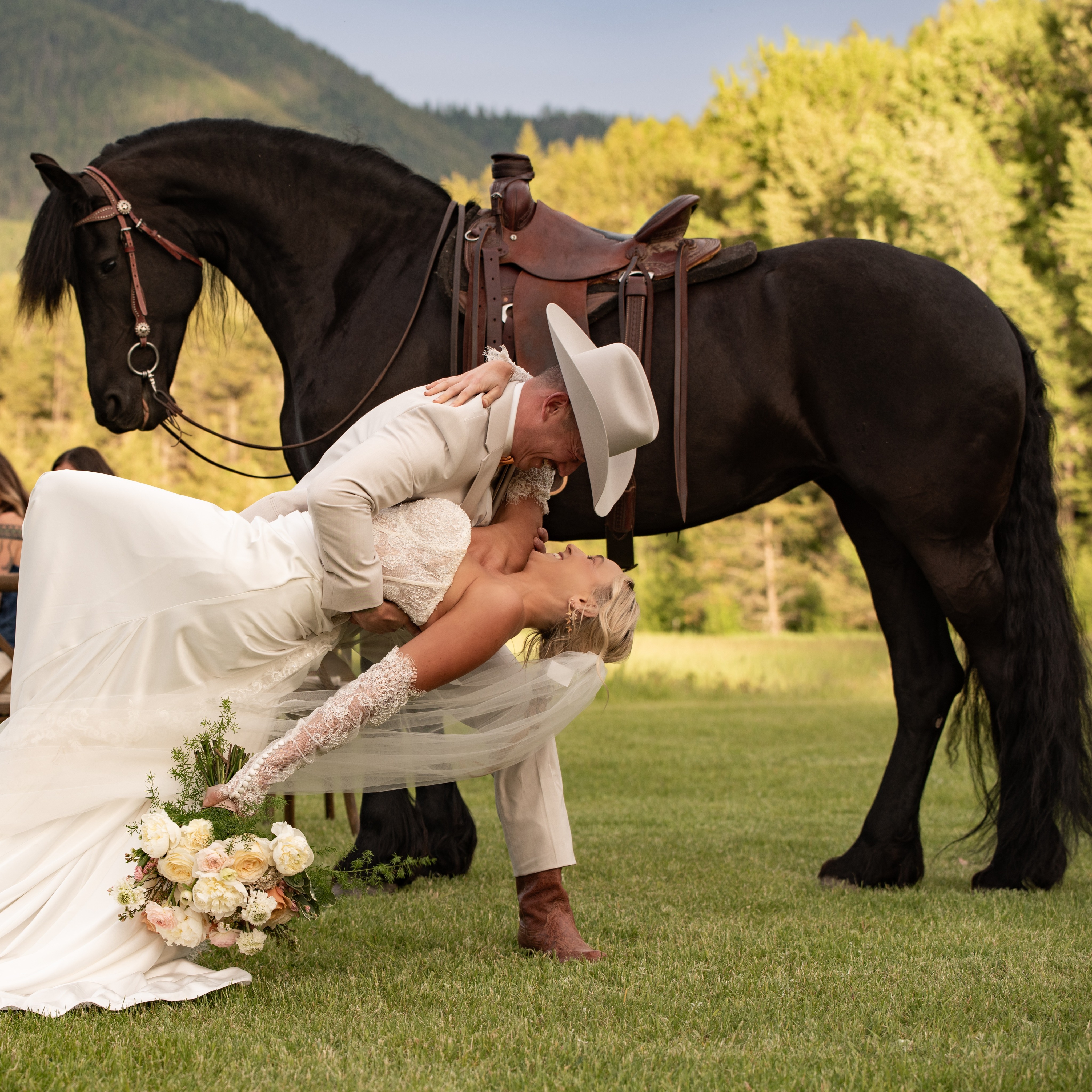 The photos are beautiful. The mountains are breathtaking. But it's moments like this—the laughter, the love, and the feeling you'll never forget—that become the memories you carry forever. ?
? @johnkaemmerlingphotovideo
#GreenValleyRanch #MontanaWedding #MomentsThatMatter #BigSkyWedding #GlacierWedding