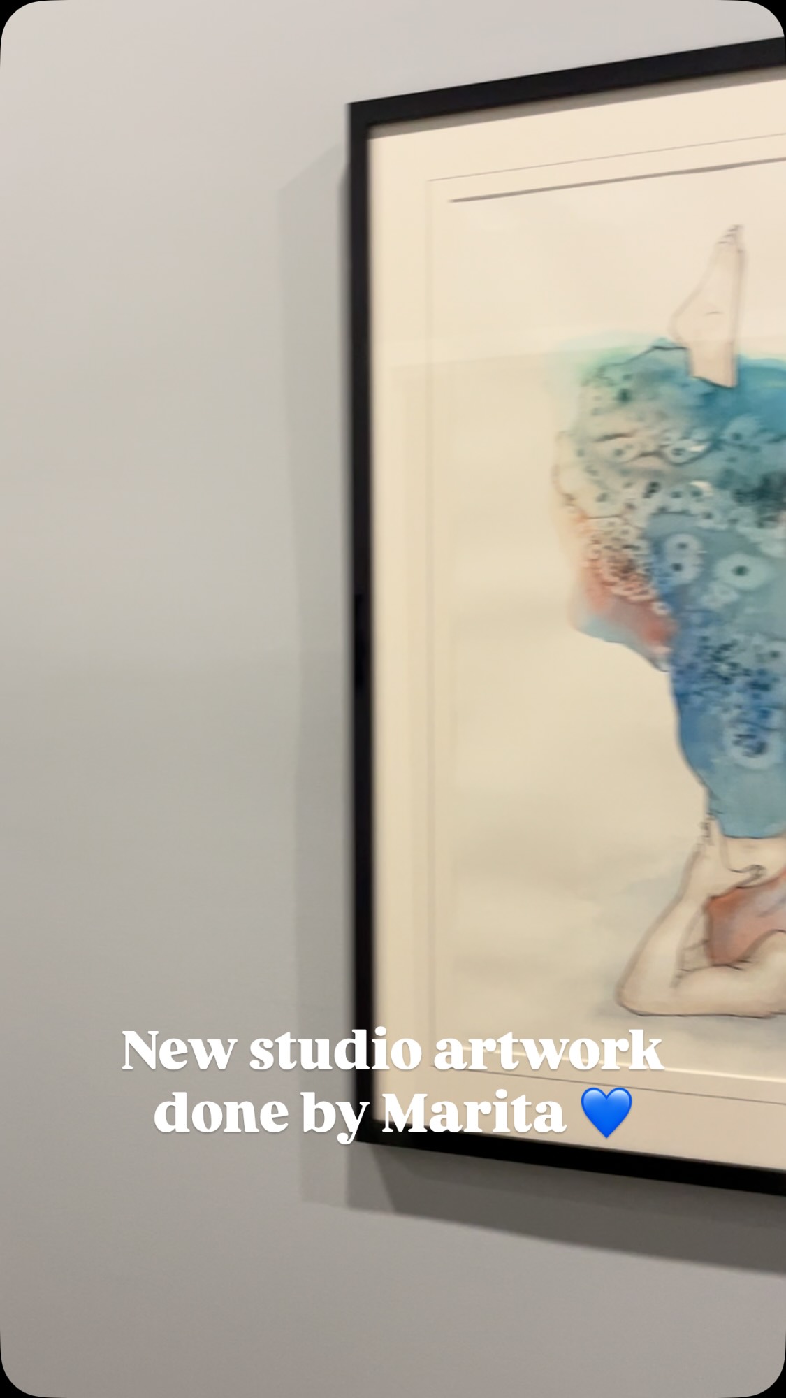 Thank you to our dear friend, Marita, for creating these beautiful art pieces. ?
They add so much to the studio. ?