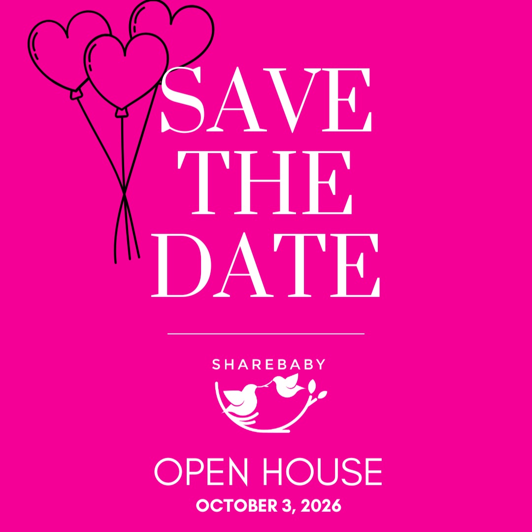 Save the date, Baltimore! ShareBaby is opening our warehouse doors, and you’re invited.
Here are 3 reasons to join us:
1. See ShareBaby in action.
Ever wonder how diapers, clothing, and other essentials get from our warehouse to families across Baltimore? Come take a behind-the-scenes look at how it all happens.
2. Meet the people behind the mission.
Our staff, board members, and founders will be there. Stop by, say hello, ask questions, and learn more about the people who help make this work possible.
3. Be part of the Village.
Whether you’ve supported ShareBaby for years or are just learning about us, we’d love to welcome you to our warehouse and share more about our mission.
? Saturday, October 3, 2026
? ShareBaby Warehouse
1792 Union Ave., Baltimore, MD
The full invitation is coming soon. For now, save the date—we can’t wait to see you!
