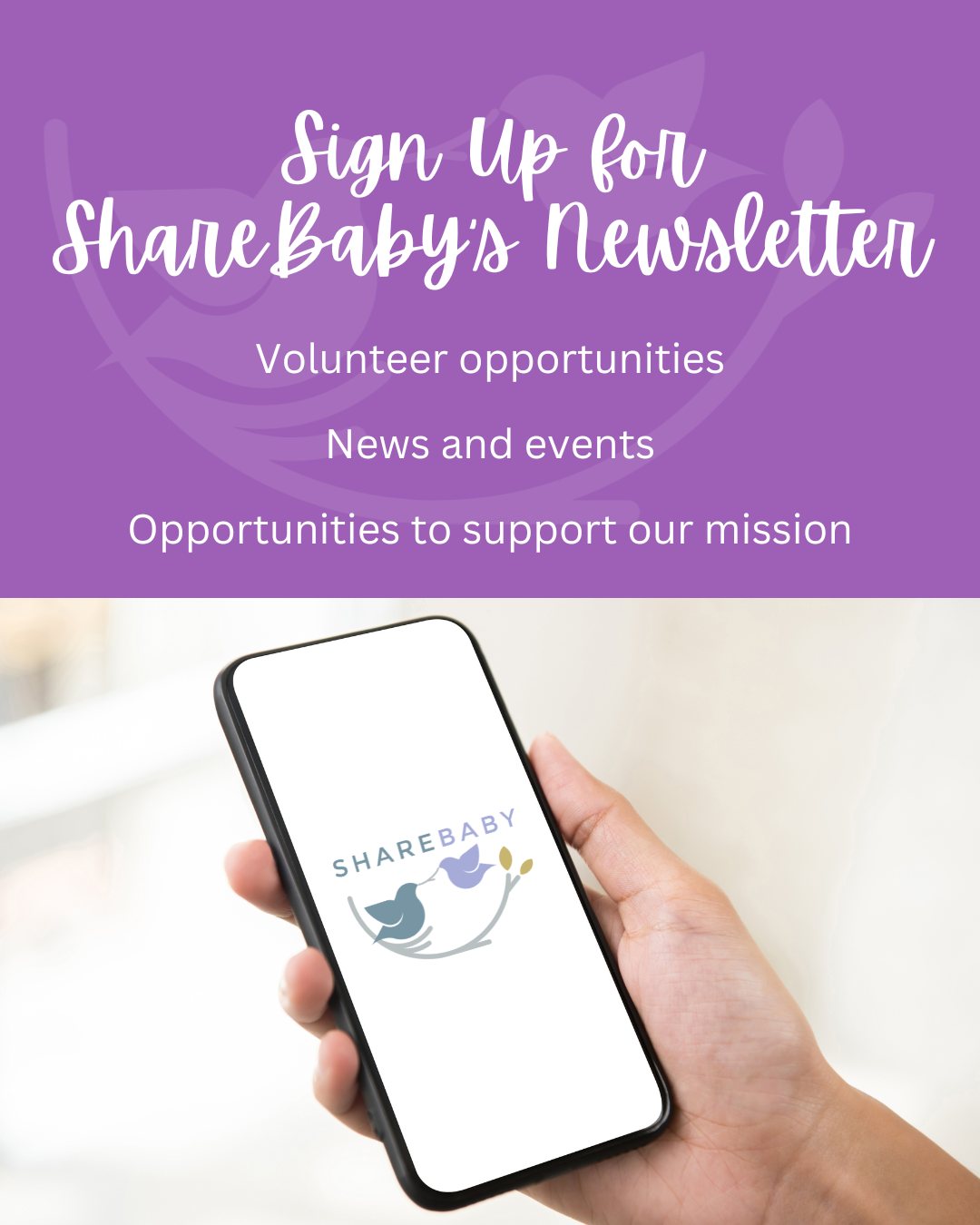 Keep in touch with us by signing up for our emails! We share volunteer opportunities, news and events, and ways to get involved in every email. ?
Sign up at the link in our bio!